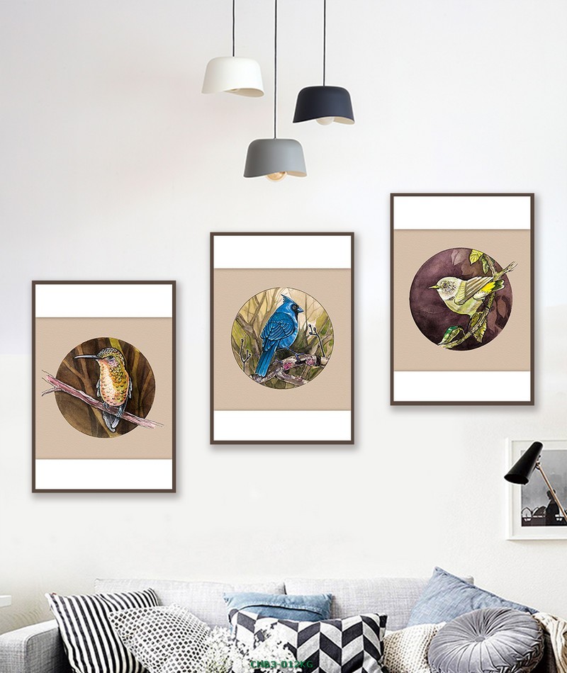 Chim - tranh vẽ CHB3-012KG